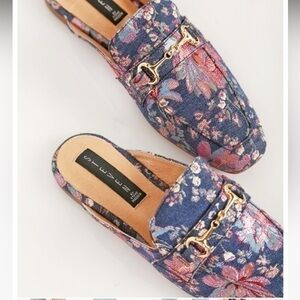 Steven by Steve Madden Razzi-e Slides Denim 7.5